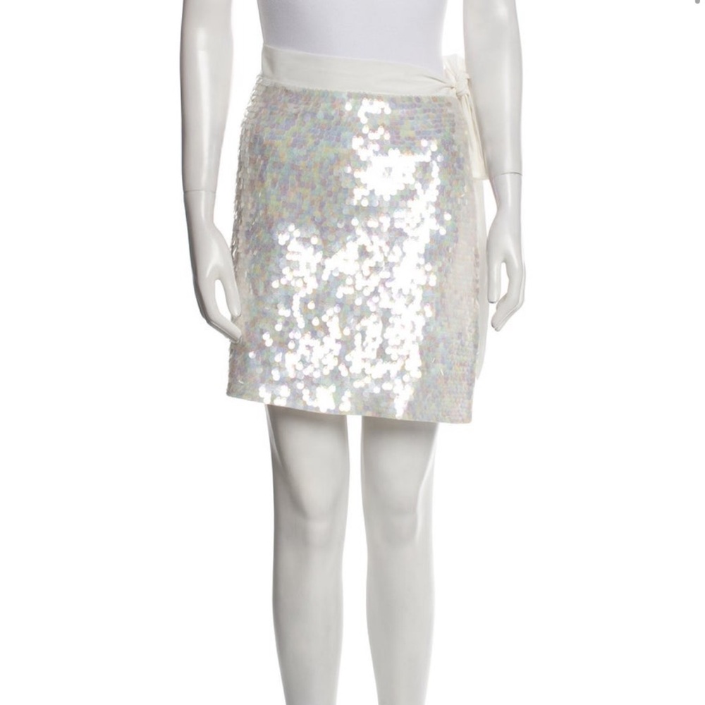 Silver Sequin Mini Coverup Swim